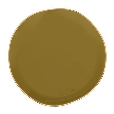 Good Morning bord Ø17 cm - Amber Groen (set van 4) by Urban Nature Culture