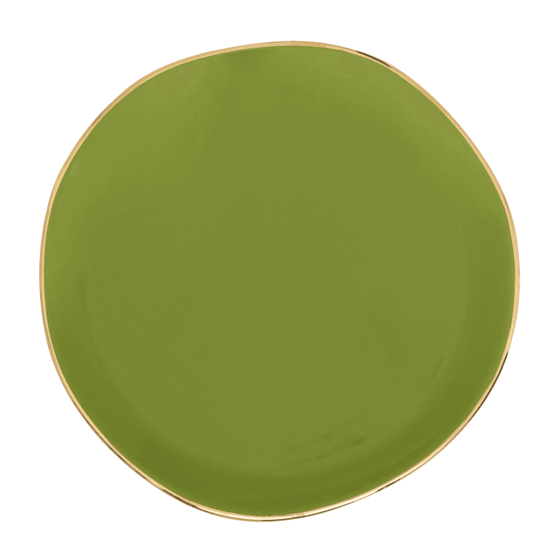 Good Morning bord Ø17 cm - Ever Green Sprig (set van 4) by Urban Nature Culture