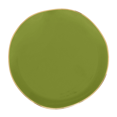 Good Morning bord Ø17 cm - Ever Green Sprig (set van 4) by Urban Nature Culture
