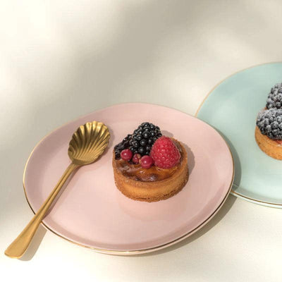 Good Morning bord Ø17 cm - Oudroze (set van 4) by Urban Nature Culture