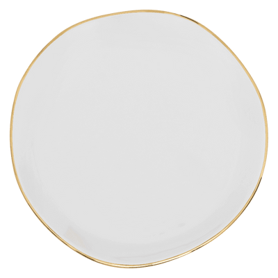 Good Morning bord Ø17 cm - Wit (set van 4) by Urban Nature Culture