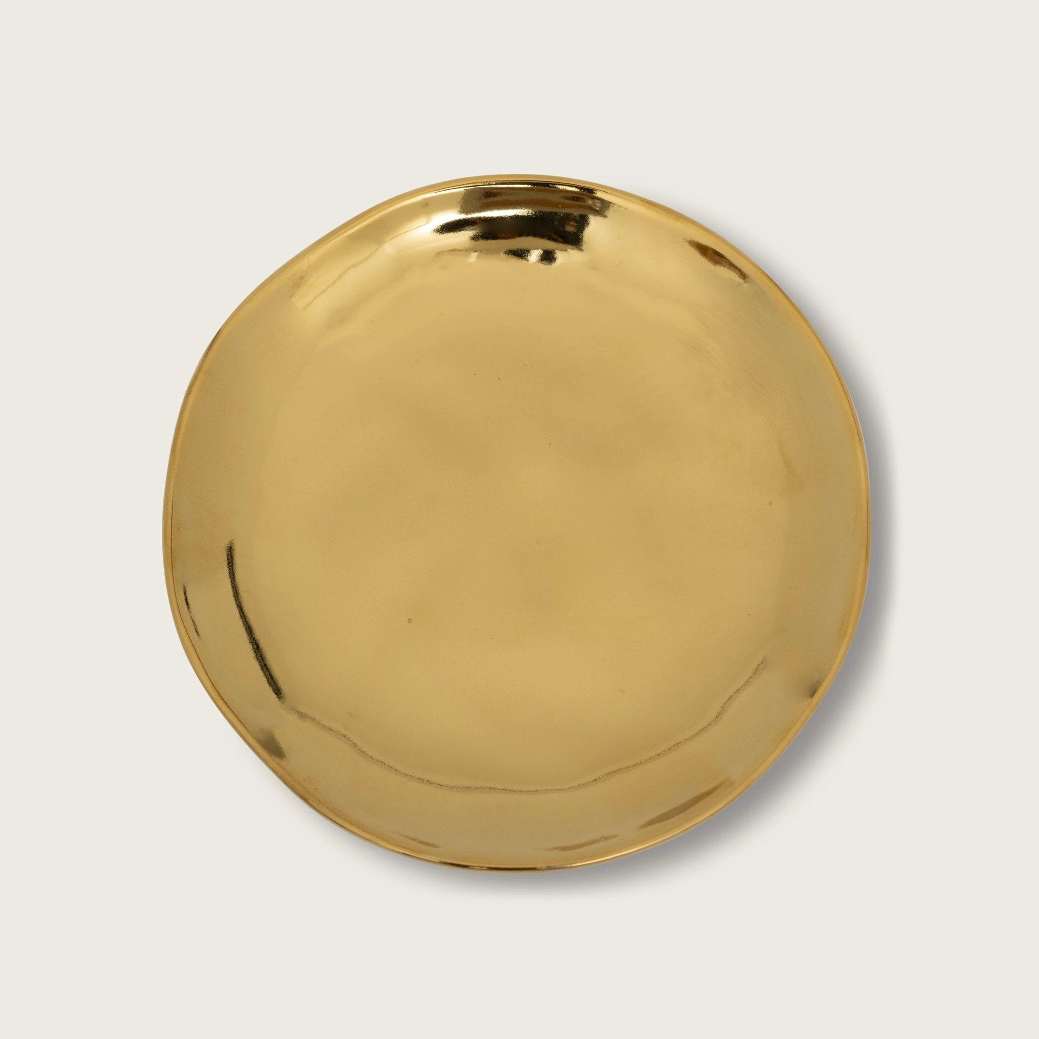 Good Morning bord Ø21 cm - Goud (set van 4) by Urban Nature Culture