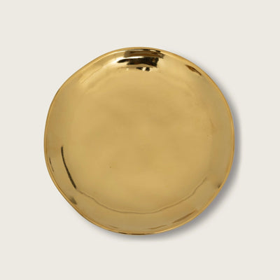 Good Morning bord Ø21 cm - Goud (set van 4) by Urban Nature Culture