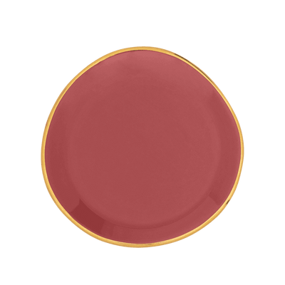 Good Morning bord Ø9 cm - Brandied Apricot (set van 4) by Urban Nature Culture