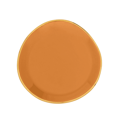 Good Morning bord Ø9 cm - Karamel (set van 4) by Urban Nature Culture