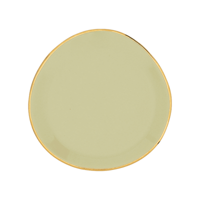 Good Morning bord Ø9 cm - Lichtgroen (set van 4) by Urban Nature Culture