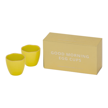 Good Morning eierdop Limelight, set van 2, in cadeauverpakking (set van 2) - depauwwonen