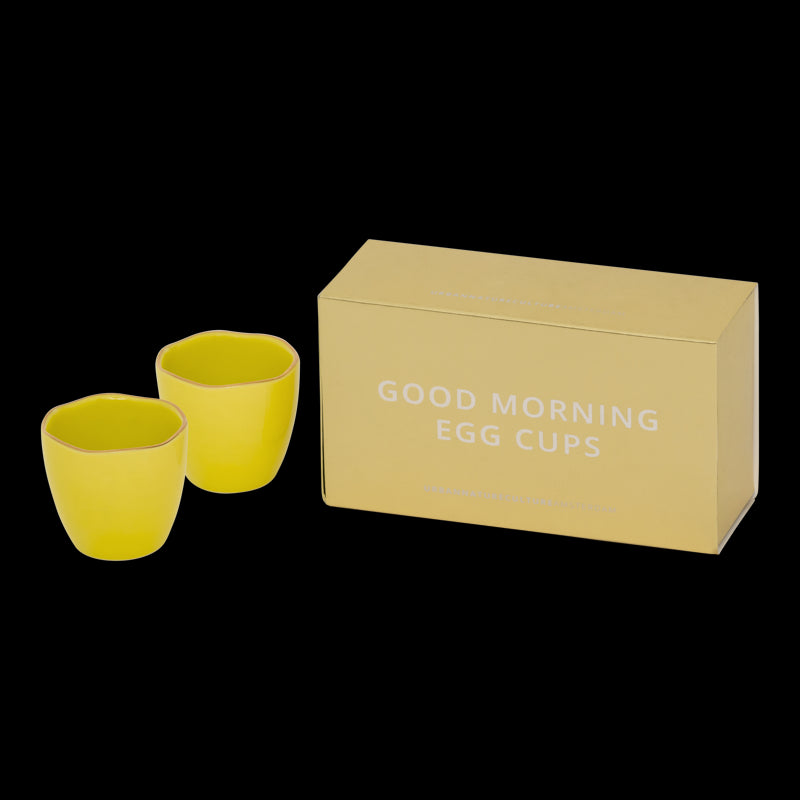 Good Morning eierdop Limelight, set van 2, in cadeauverpakking (set van 2) - depauwwonen