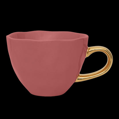 Good Morning kop Cappuccino / Thee Ø11 cm - Brandied Apricot (set van 4) - depauwwonen