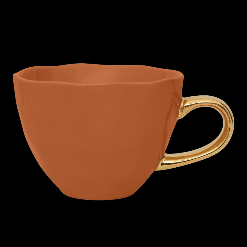 Good Morning kop Cappuccino / Thee Ø11 cm - Burnt Orange (set van 4) - depauwwonen