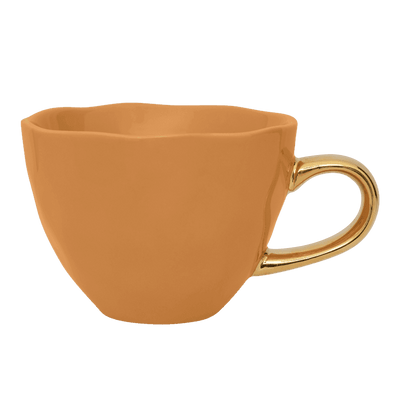 Good Morning kop Cappuccino / Thee Ø11 cm - Karamel (set van 4) by Urban Nature Culture