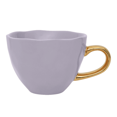 Good Morning kop Cappuccino / Thee Ø11 cm - Lila (set van 4) by Urban Nature Culture