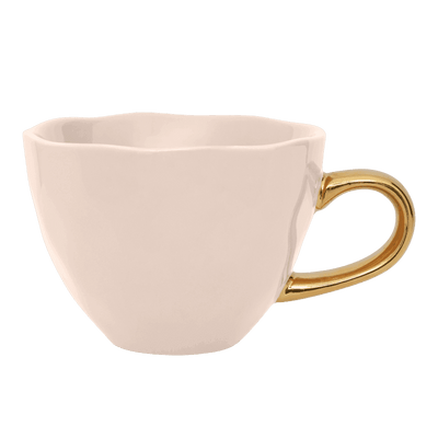 Good Morning kop Cappuccino / Thee Ø11 cm - Oudroze (set van 4) by Urban Nature Culture
