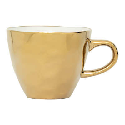 Good Morning Kop Koffie Goud (set van 4) by Urban Nature Culture