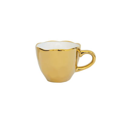 Good Morning kopje Espresso Gold (set van 4) by Urban Nature Culture