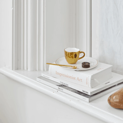 Good Morning kopje Espresso Gold (set van 4) by Urban Nature Culture