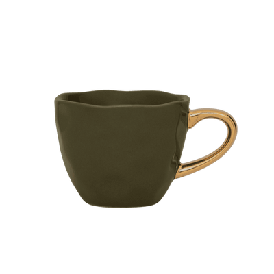 Good Morning kopje Espresso Ø6 cm - Dennengroen (set van 4) by Urban Nature Culture