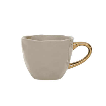 Good Morning kopje Espresso Ø6 cm - Grijs Morn (set van 4) - depauwwonen