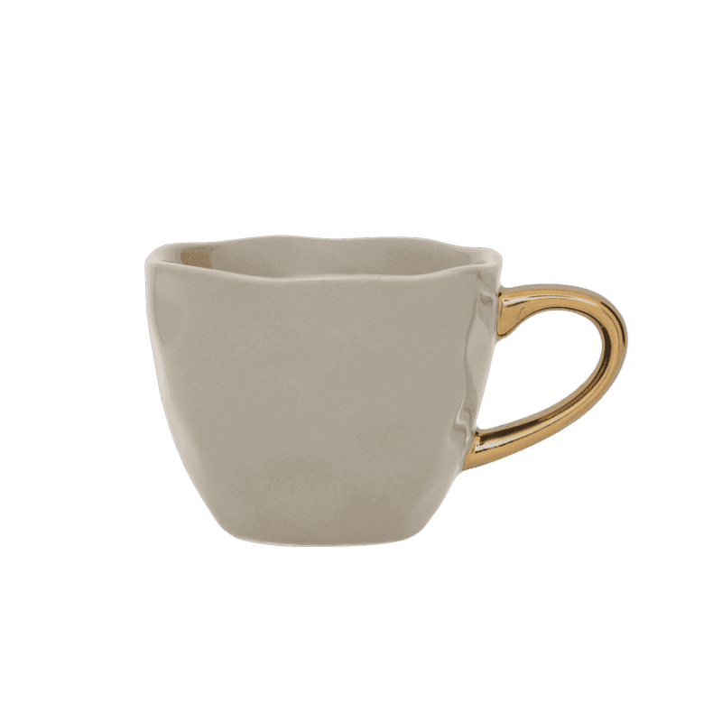 Good Morning kopje Espresso Ø6 cm - Grijs Morn (set van 4) - depauwwonen