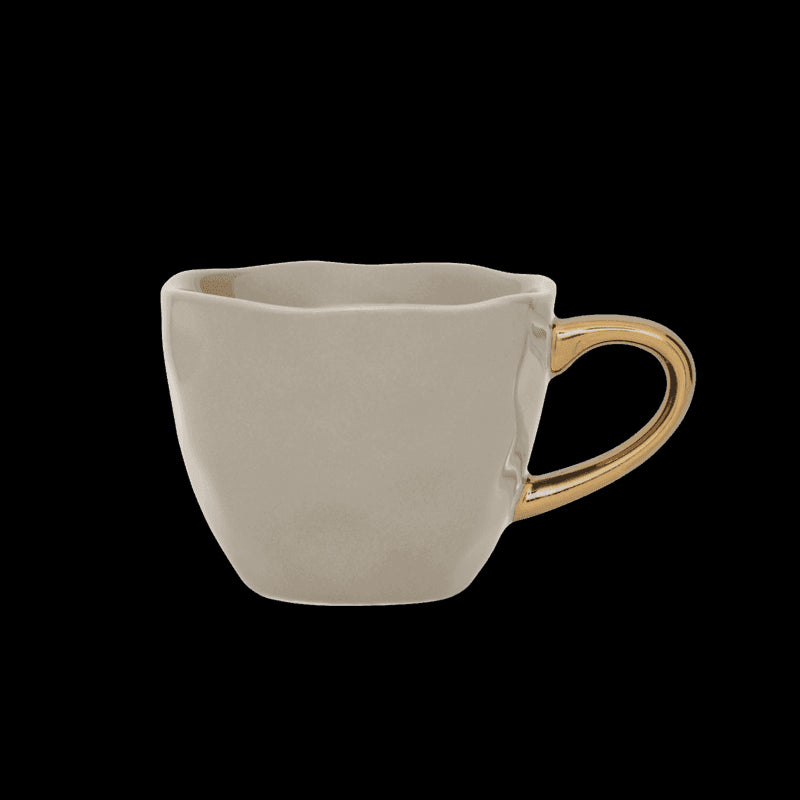 Good Morning kopje Espresso Ø6 cm - Grijs Morn (set van 4) - depauwwonen