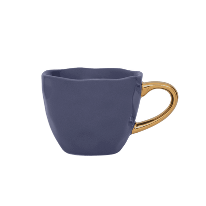 Good Morning kopje Espresso Ø6 cm - Paars Blauw (set van 4) - depauwwonen