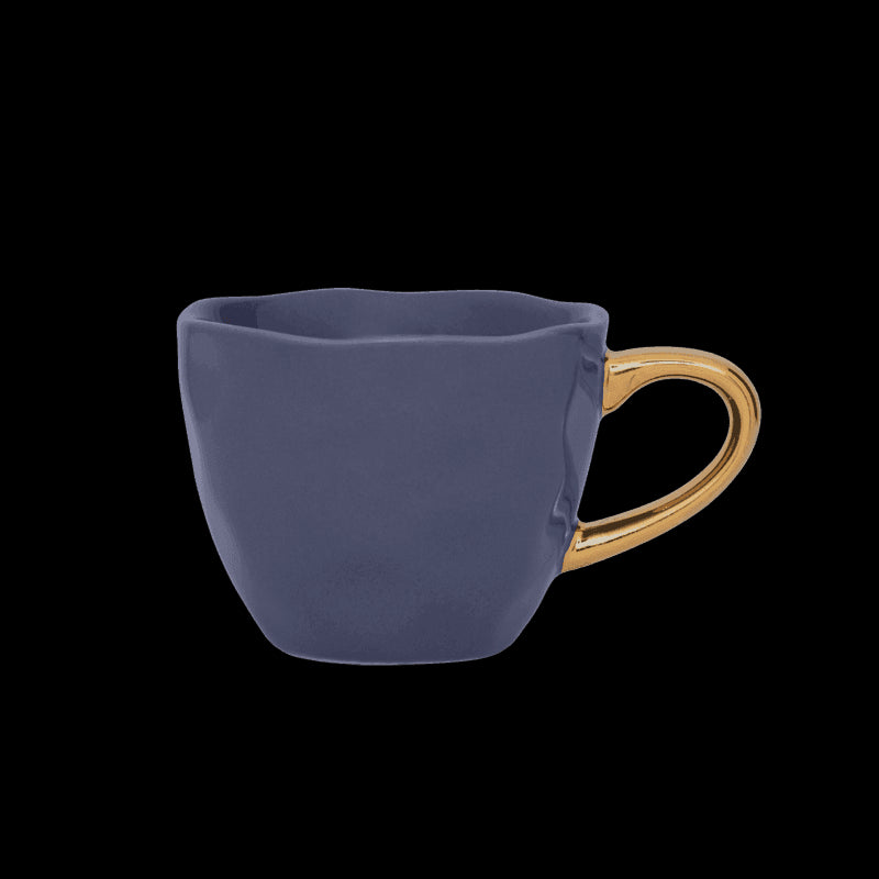 Good Morning kopje Espresso Ø6 cm - Paars Blauw (set van 4) - depauwwonen