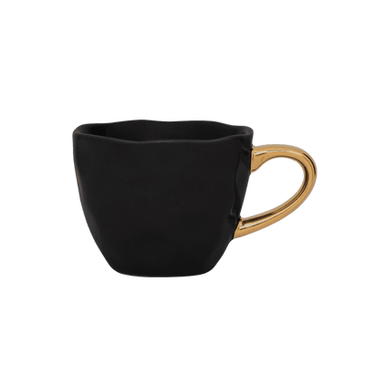 Good Morning kopje Espresso Ø6 cm - Zwart (set van 4) by Urban Nature Culture