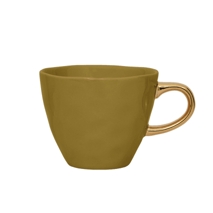 Good Morning kopje Koffie Ø8 cm - Amber Groen (set van 4) - depauwwonen