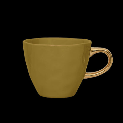 Good Morning kopje Koffie Ø8 cm - Amber Groen (set van 4) - depauwwonen
