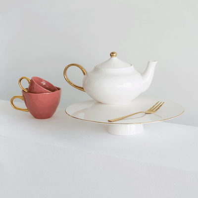 Good Morning kopje Koffie Ø8 cm - Brandied Apricot (set van 4) by Urban Nature Culture