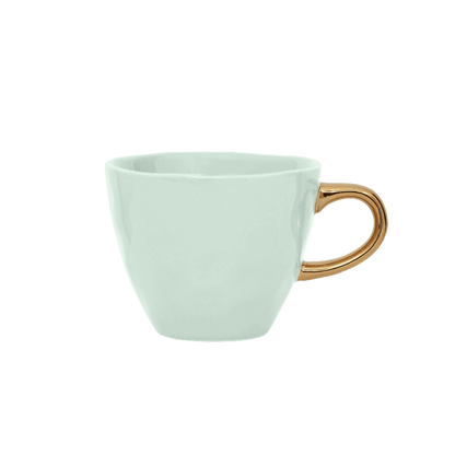 Good Morning kopje Koffie Ø8 cm - Celadon (set van 4) - depauwwonen