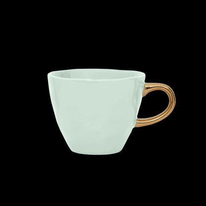Good Morning kopje Koffie Ø8 cm - Celadon (set van 4) - depauwwonen