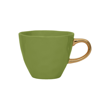 Good Morning kopje Koffie Ø8 cm - Ever Green Sprig (set van 4) - depauwwonen