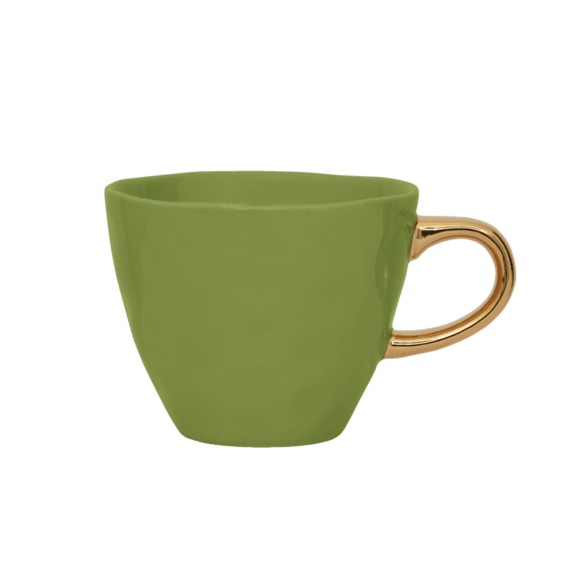 Good Morning kopje Koffie Ø8 cm - Ever Green Sprig (set van 4) - depauwwonen