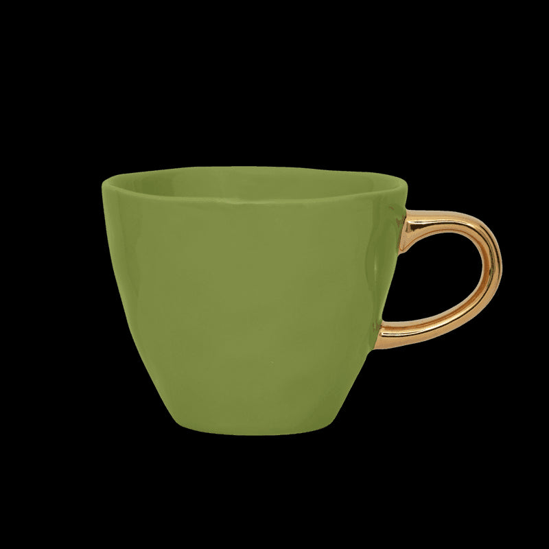Good Morning kopje Koffie Ø8 cm - Ever Green Sprig (set van 4) - depauwwonen