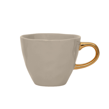 Good Morning kopje Koffie Ø8 cm - Grijs Morgen (set van 4) - depauwwonen