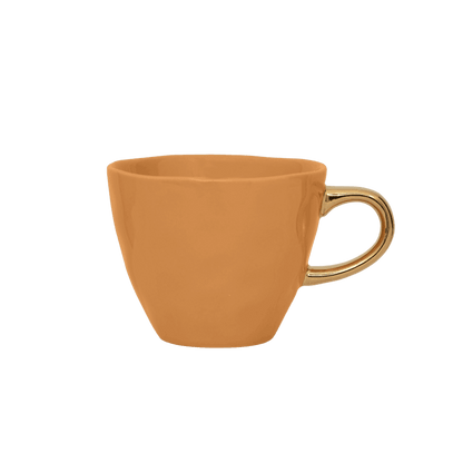 Good Morning kopje Koffie Ø8 cm - Karamel (set van 4) - depauwwonen