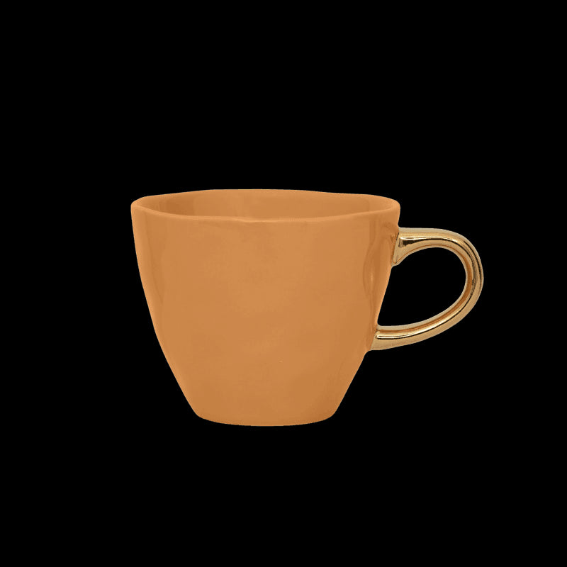 Good Morning kopje Koffie Ø8 cm - Karamel (set van 4) - depauwwonen