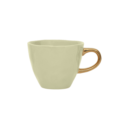 Good Morning kopje Koffie Ø8 cm - Lichtgroen (set van 4) by Urban Nature Culture