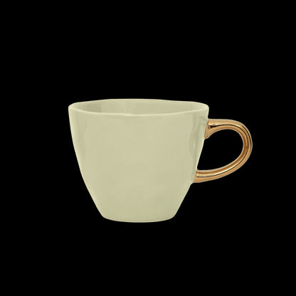 Good Morning kopje Koffie Ø8 cm - Lichtgroen (set van 4) - depauwwonen