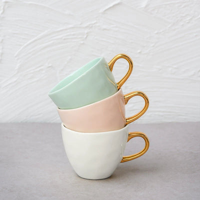 Good Morning kopje Koffie Ø8 cm - Oudroze (set van 4) by Urban Nature Culture
