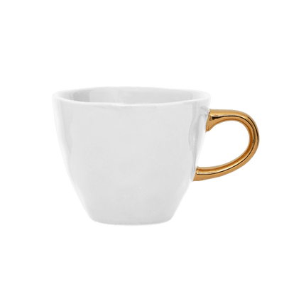 Good Morning kopje Koffie Ø8 cm - Wit (set van 4) by Urban Nature Culture