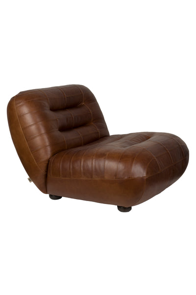 Fauteuil Wyatt Wax Leather Chocolate by Dutchbone