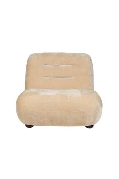 Lounge Chair Wyatt Velours Beige