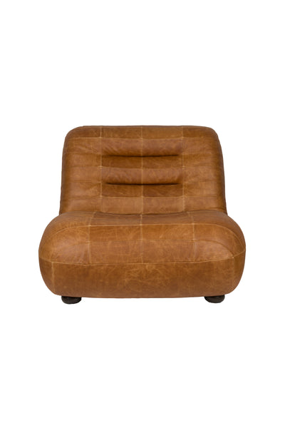 Fauteuil Wyatt Wax Leather Cognac by Dutchbone