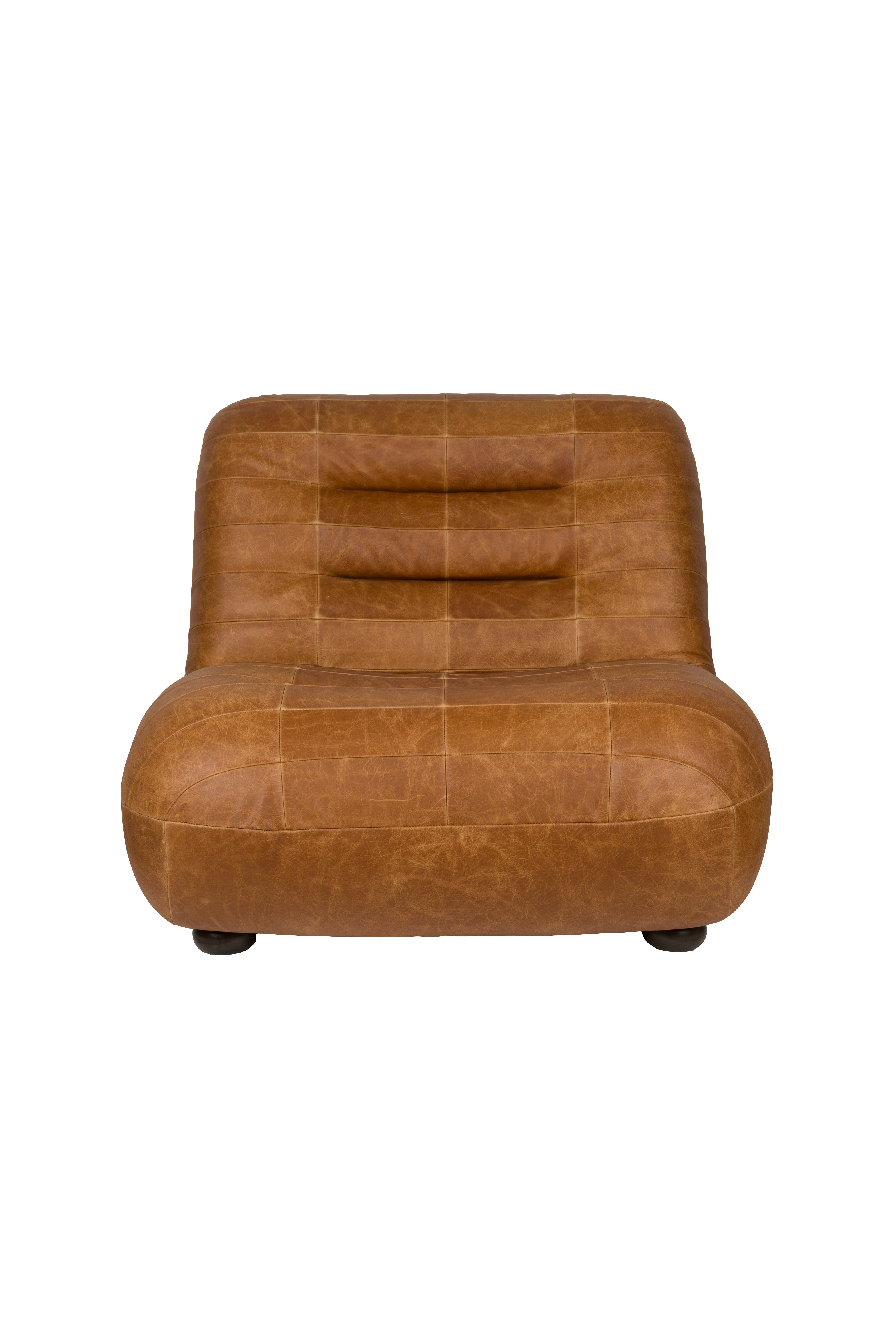 Lounge Chair Wyatt Wax Leather Cognac