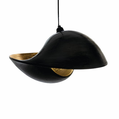Hanglamp Bamboo Shell zwart in 2 maten by VillaFlor