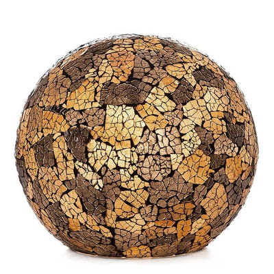 Tafellamp Glass black/gold Ball - 2 maten by VillaFlor