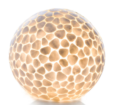 Tafellamp Turtle Ball Wit - in twee maten by VillaFlor