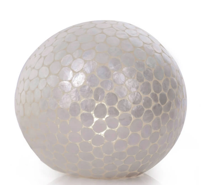 Tafellamp Turtle Ball Wit - in twee maten by VillaFlor